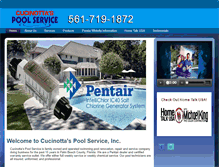 Tablet Screenshot of cucinottapoolservice.com